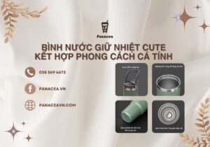 Bình Nước Giữ Nhiệt Cute Kết Hợp Phong Cách Cá Tính